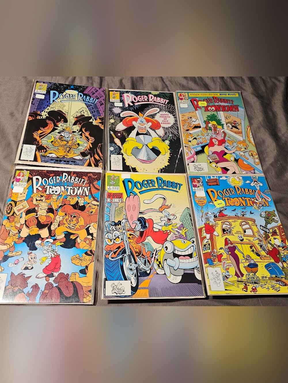 Lot Of 6 Roger Rabbit Comic Book Collection